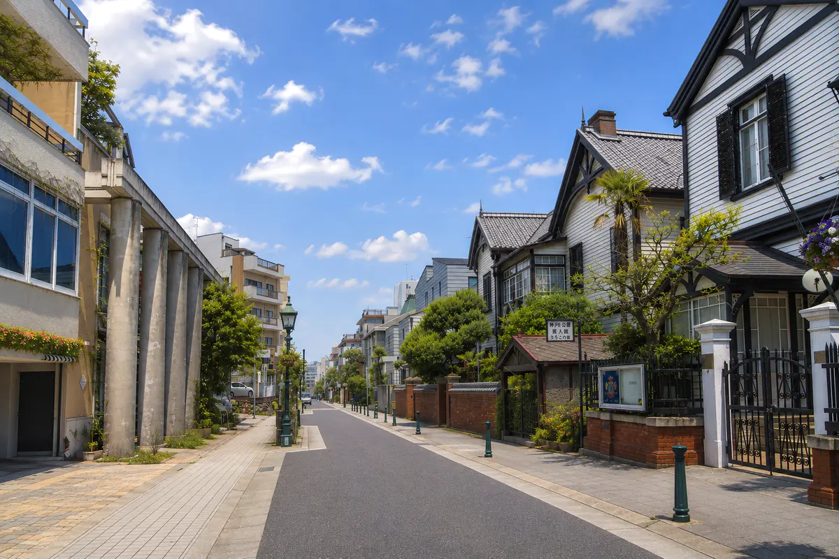 Residential area in Kobe